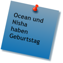 Ocean und Nisha haben Geburtstag