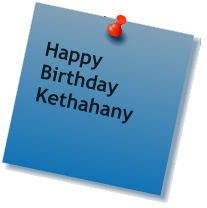 Happy  Birthday  Kethahany